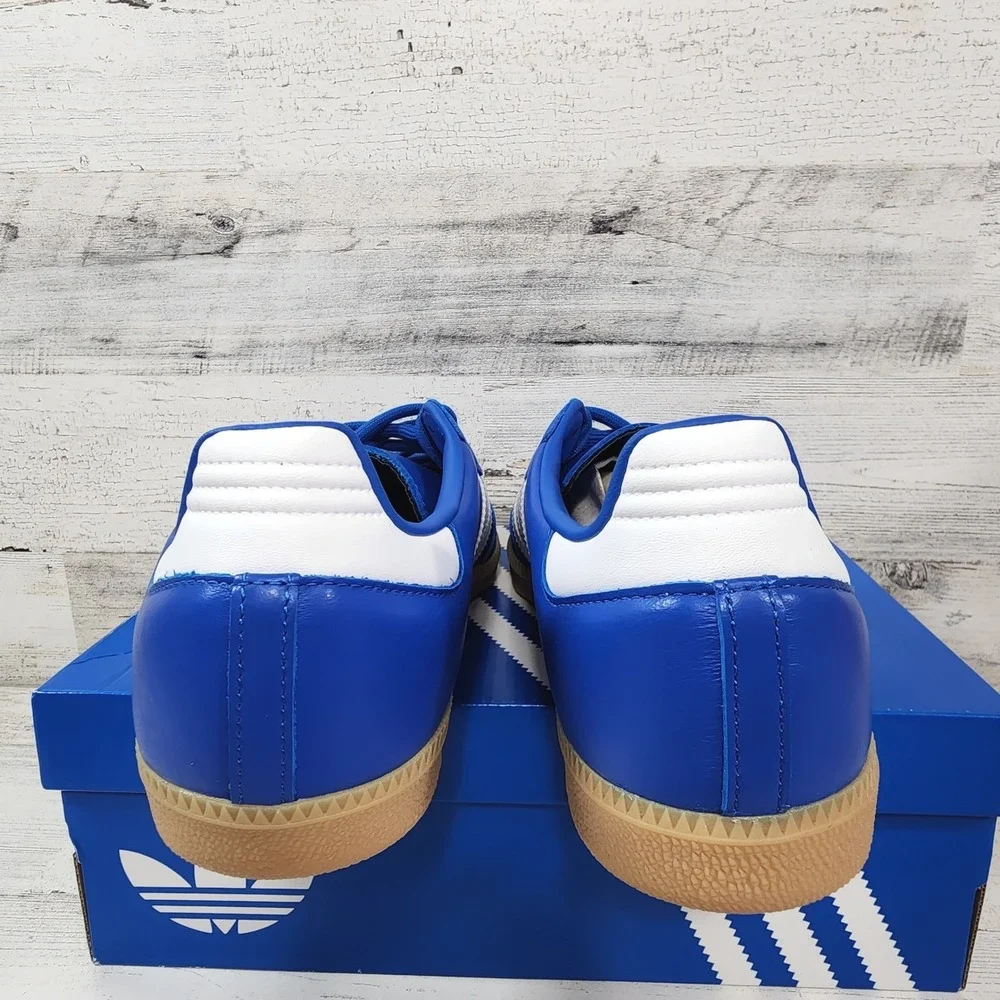 Adidas Samba OG Sneakers Mens 11 Blue White Gum Sole‎ 